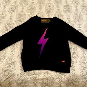 Aviator nation pink and purple lightning bolt sweatshirt
